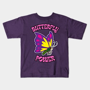 🦋 Butterfly Power – Cute Fairy Tale Fantasy Butterfly Kids T-Shirt